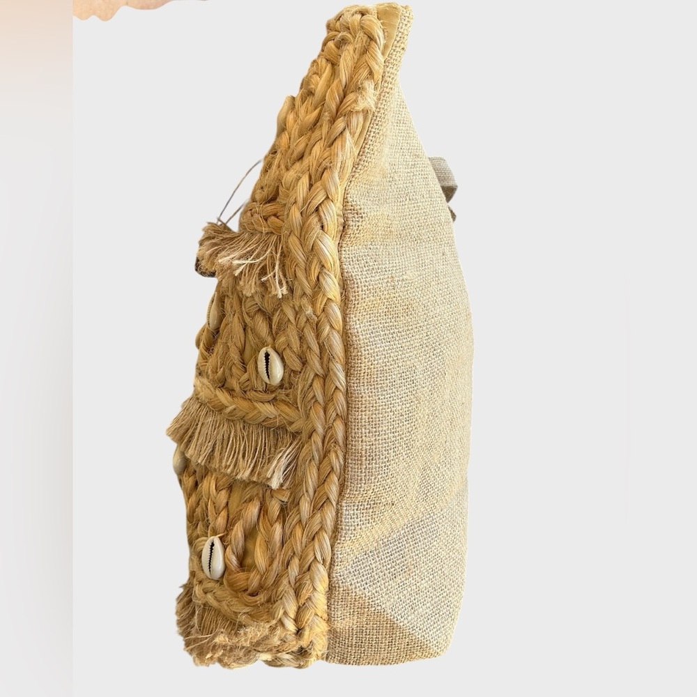 Salt + Umber Isla Jute Seashell Tote Bag Boho Coastal Chic NWT - Picture 14 of 17